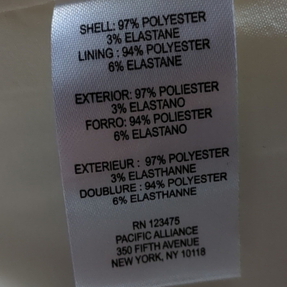 Tahari Ivory Belted Blazer Jacket size 16 Petite - Picture 6 of 8